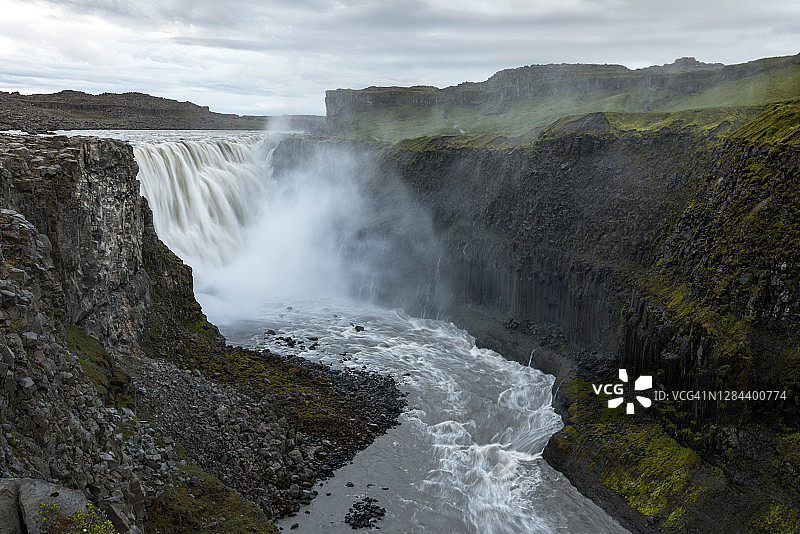 黛提瀑布，冰岛图片素材