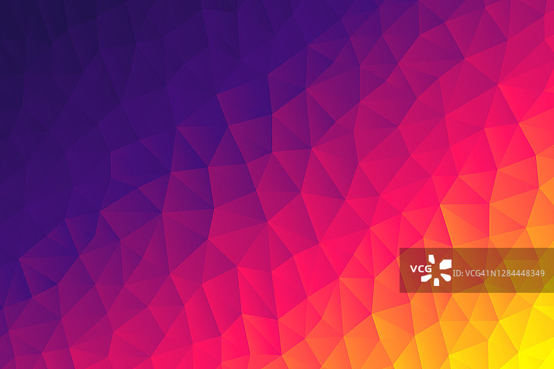 多边形马赛克与紫色梯度-抽象几何背景-低多边形图片素材