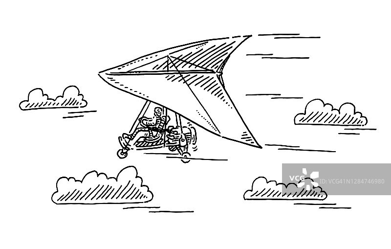 超轻型飞机飞行图图片素材