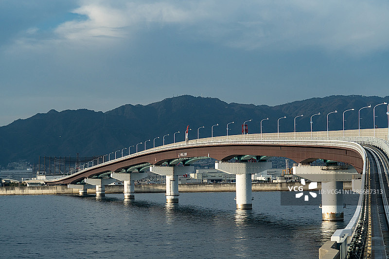 日本神户的海港大桥图片素材