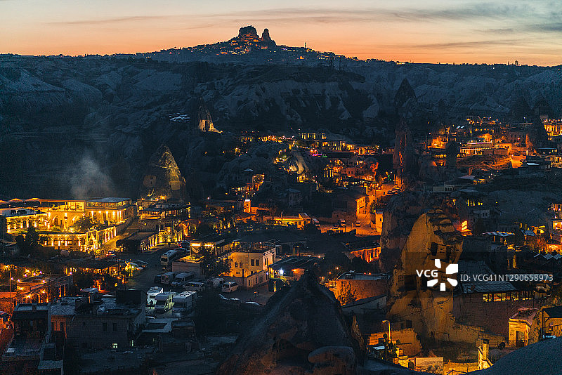 土耳其卡帕多西亚的夜景图片素材