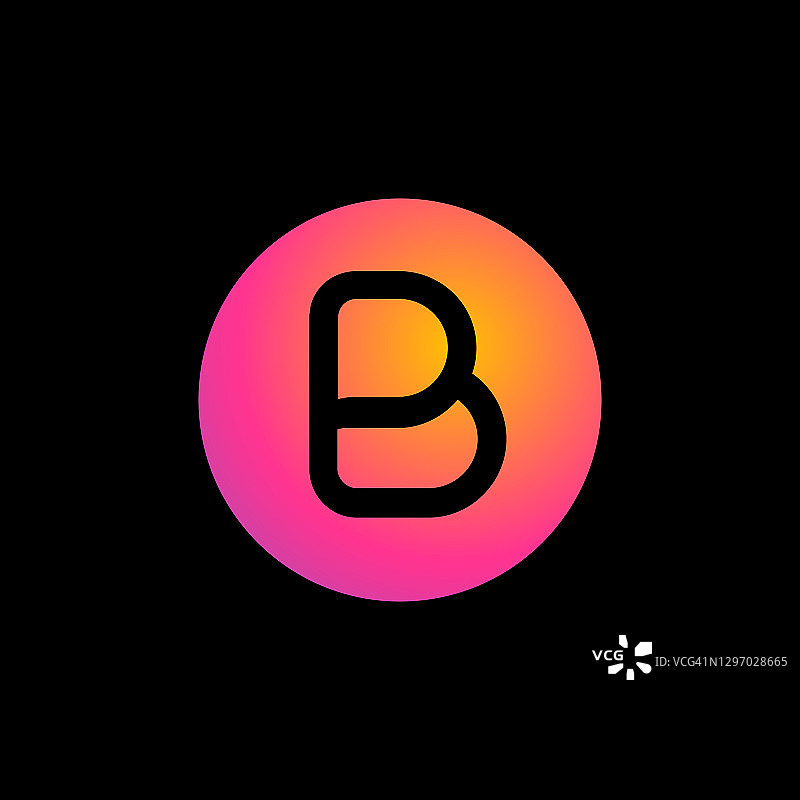 可定制的B字母Logo图片素材