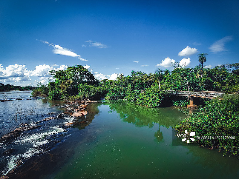 热带雨林河图片素材