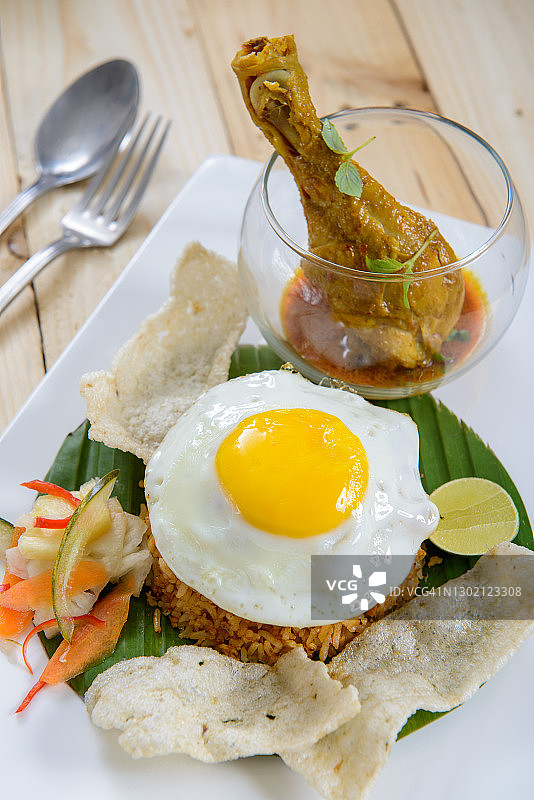 马来西亚传统美食炒饭图片素材