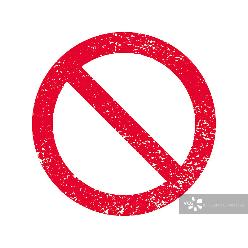 Vector红色禁止标志图片素材
