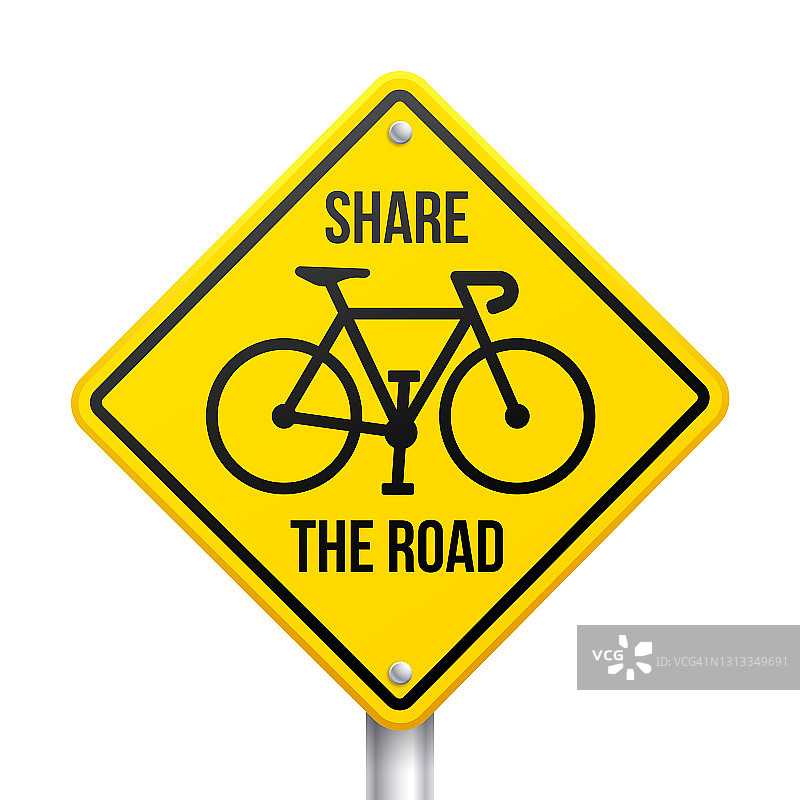 共享自行车路自行车路标志图片素材