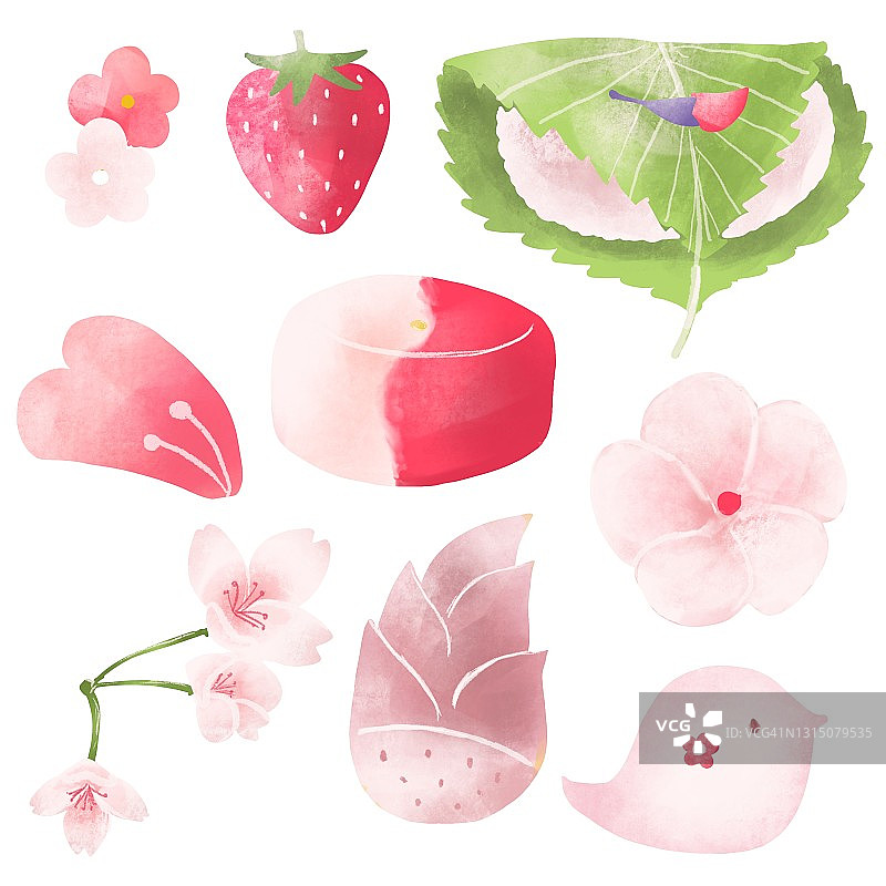 春天日本糖果的樱花季节图片素材