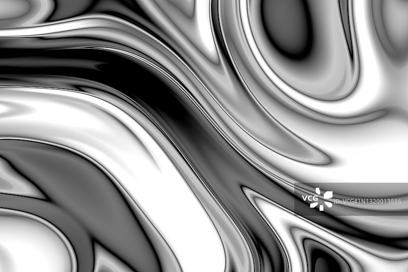 银漩涡流体熔化波流动液体运动抽象背景图片素材