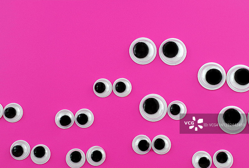 一双谷歌的眼睛，粉红色的背景图片素材