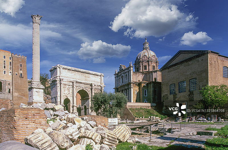 罗马。罗马论坛。图片素材