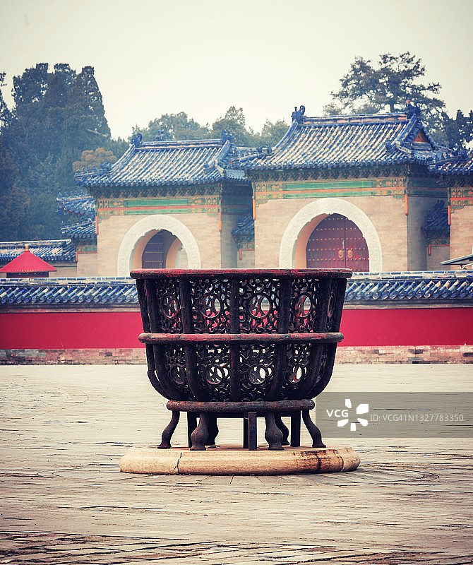 北京天坛，皇家园林景观图片素材