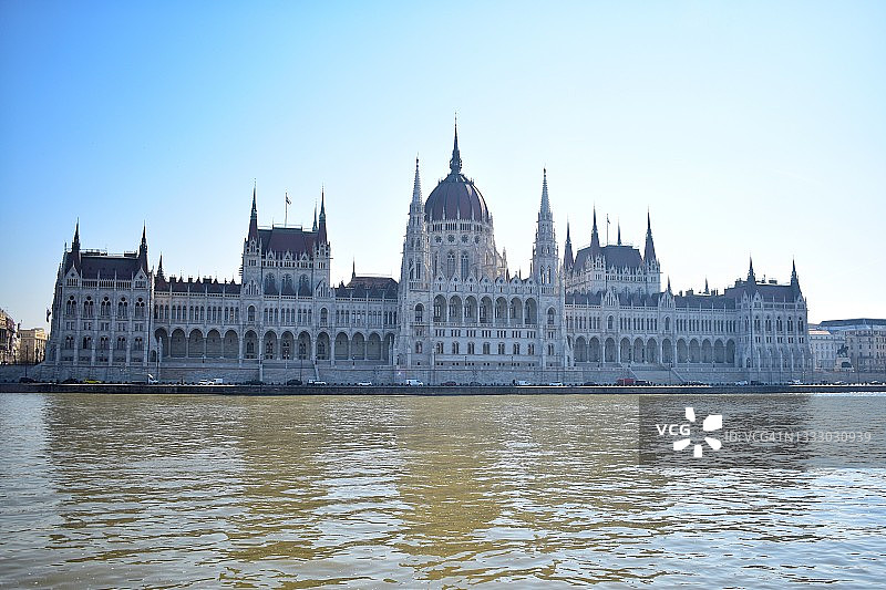 匈牙利布达佩斯的匈牙利国会大厦。图片素材