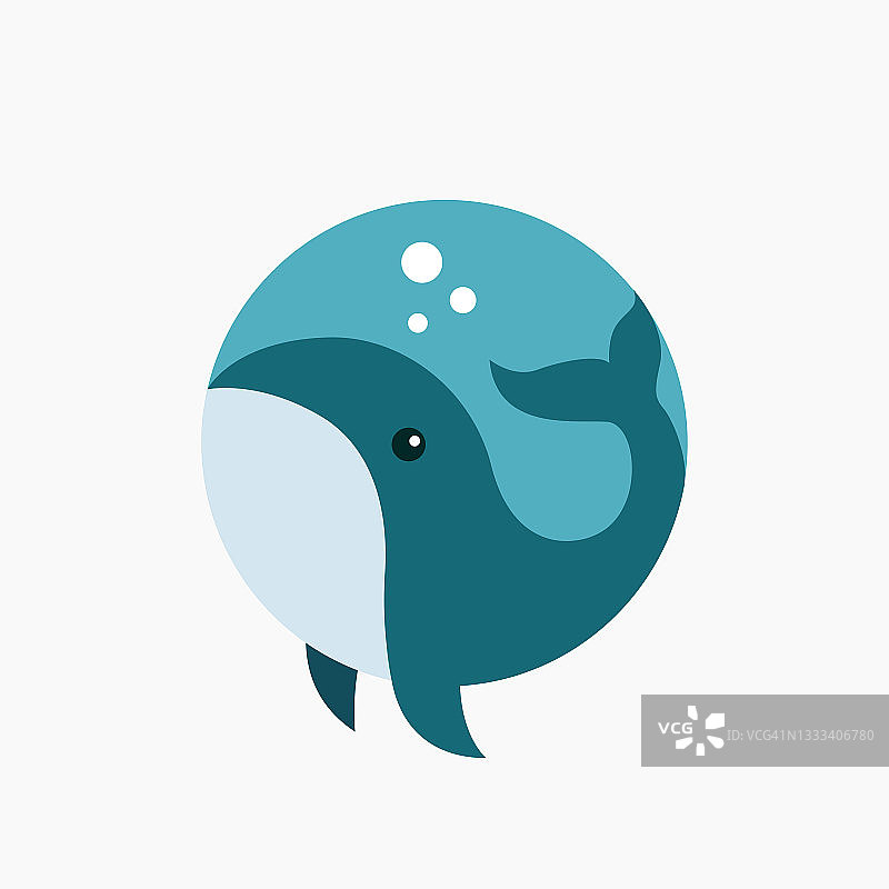 鲸鱼大鱼的标志图标图片素材