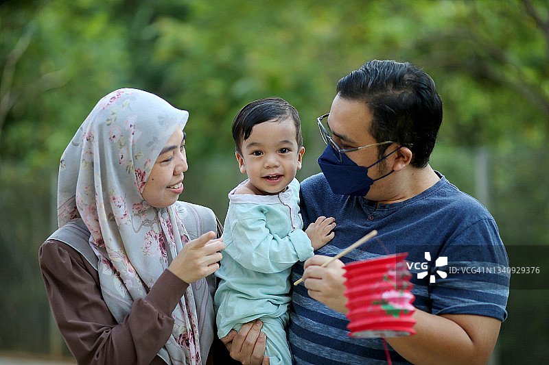 马来西亚的亚洲婴儿图片素材