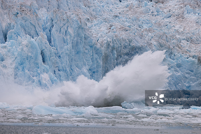 潮水冰川的冰川冰图片素材