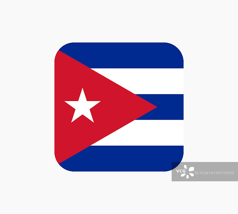 古巴旗帜矢量模板分离设计编辑可调整大小EPS 10图片素材