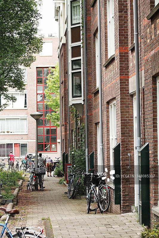 停车在阿姆斯特丹图片素材
