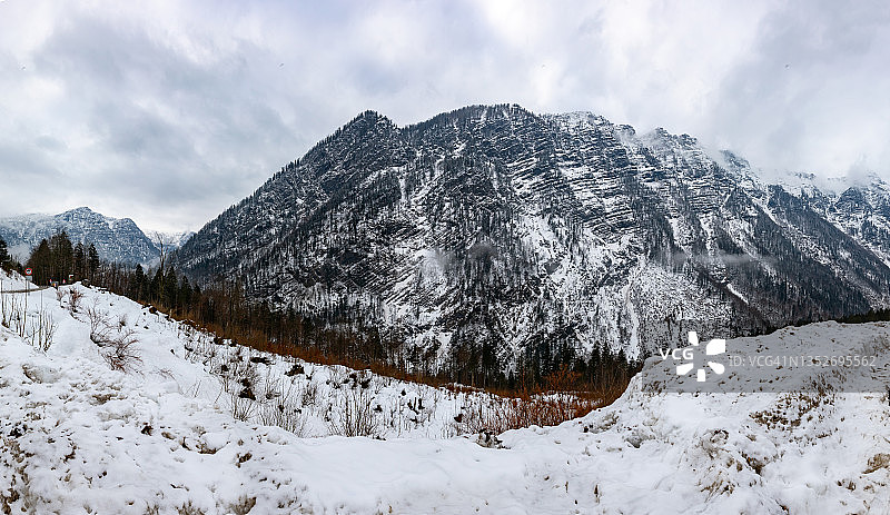奥地利的冬季景观图片素材