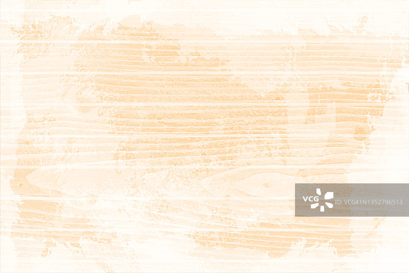水平矢量插图，旧的空白空米色肮脏斑点木纹理效果伪装背景图片素材