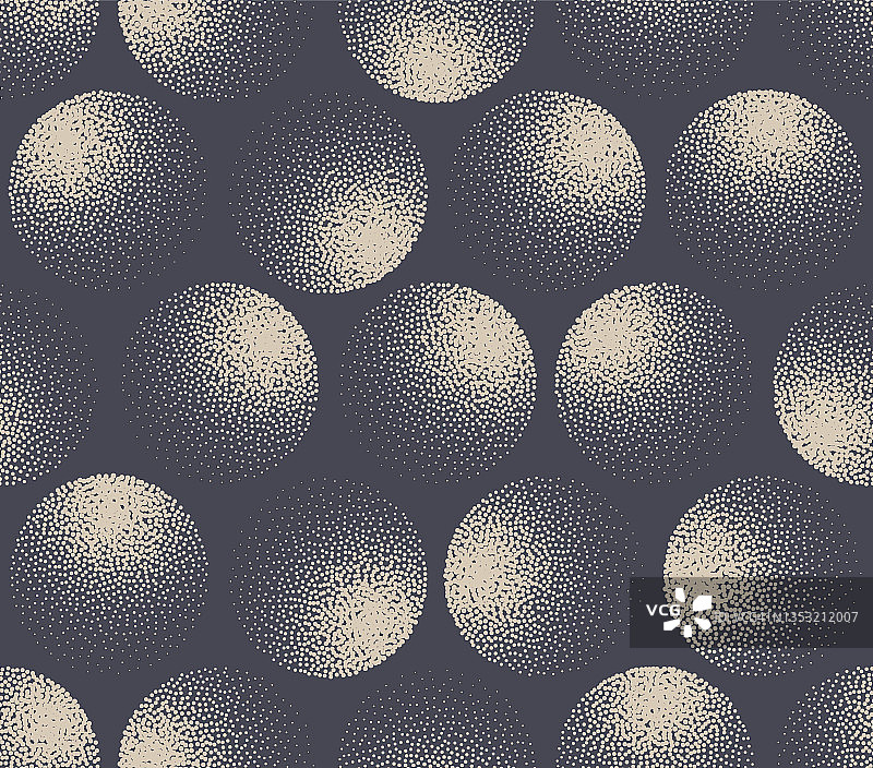 3D球体点画别致无缝图案美学矢量抽象背景图片素材