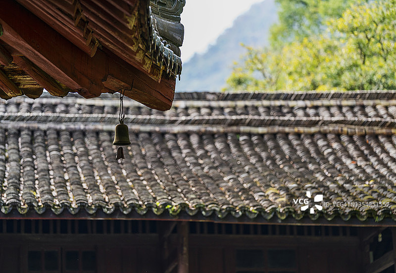 中国传统建筑的屋檐图片素材