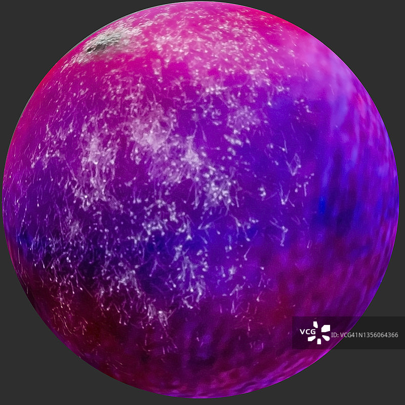 宏观洋红色紫色模具行星图片素材