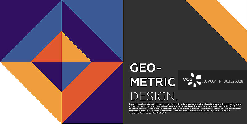 几何海报设计。
现代企业报告封面抽象几何插图设计布局。图片素材