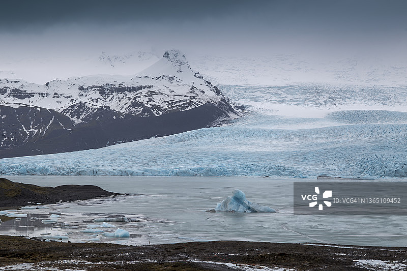 冰岛的Fjallsarlon冰川图片素材