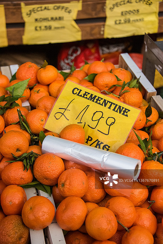 市场上出售的小柑橘图片素材