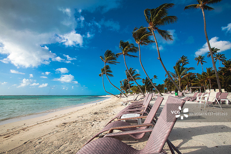 巴伐罗海滩，多米尼加共和国图片素材