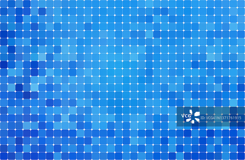 圆角蓝色方块的抽象网格背景。图片素材