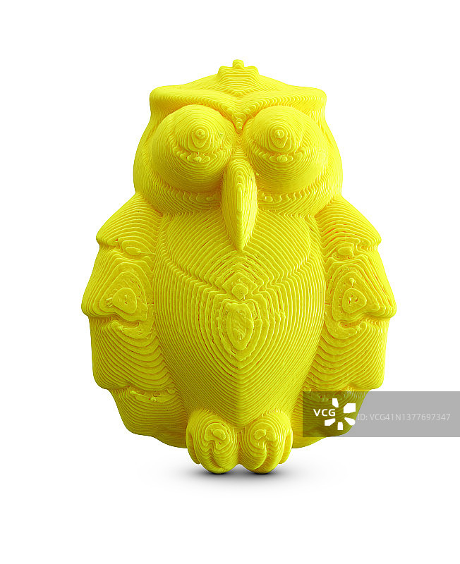 3D打印猫头鹰冰箱磁铁图片素材