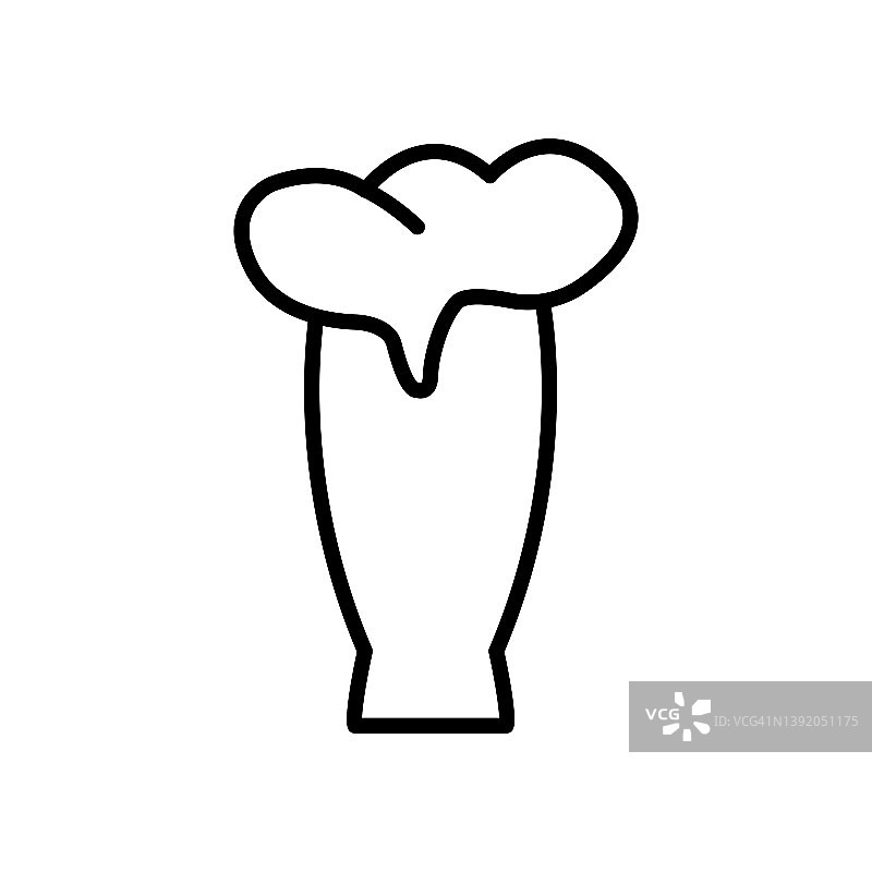 啤酒杯图标。元素饮料图标的移动概念和web应用程序。白色背景上的高级图标。设计模板向量图片素材
