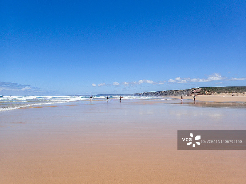 ∞海滩。Praia do boredira, Carrapateira，葡萄牙图片素材