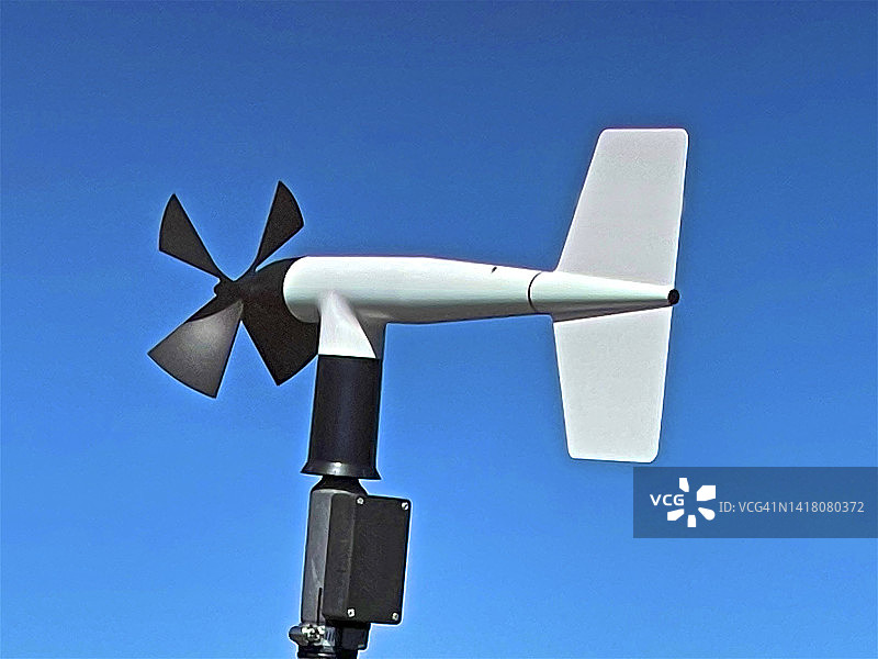 飞机形状的天气监测设备，贾斯珀图片素材