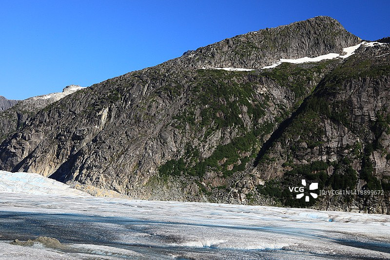 阿拉斯加的冰川冰盖图片素材