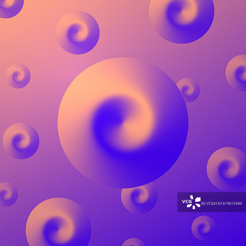 抽象梯度背景与紫色螺旋图片素材