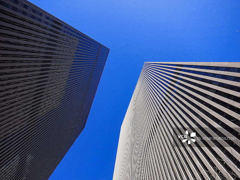 纽约曼哈顿天际线金融区摩天大楼图片素材