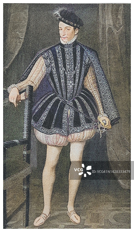法国国王弗朗西斯一世的画像图片素材