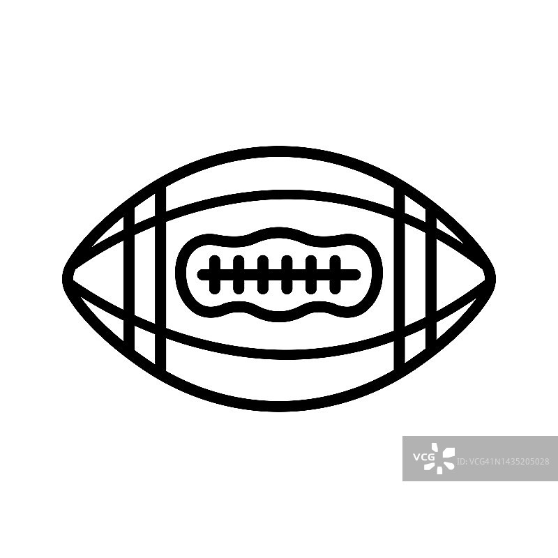 美式足球图标矢量设计模板在白色背景图片素材