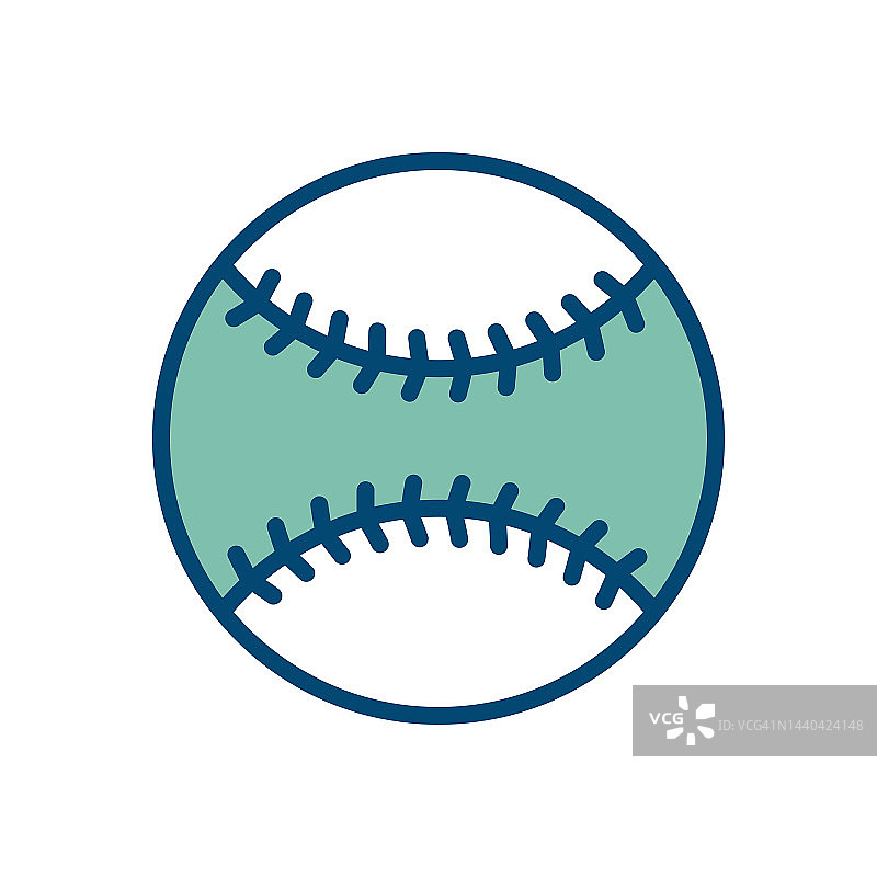 棒球图标矢量设计模板在白色背景图片素材