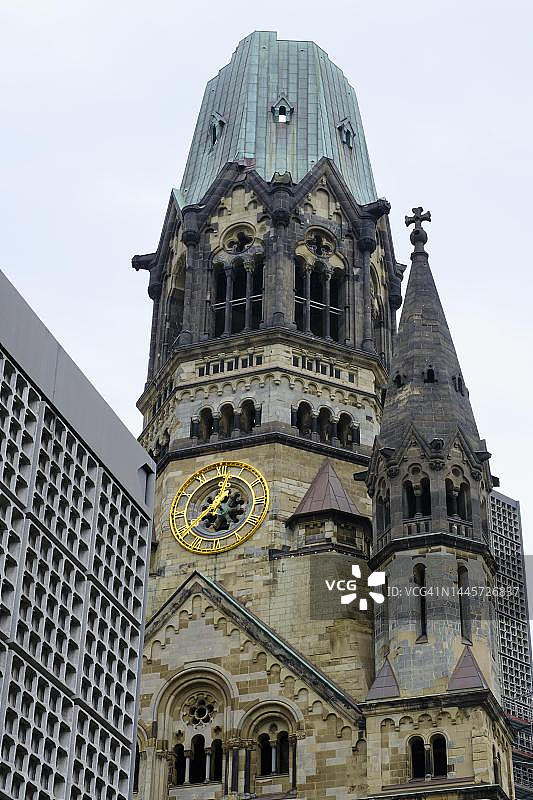 德国柏林夏洛滕堡的威廉皇帝纪念教堂图片素材