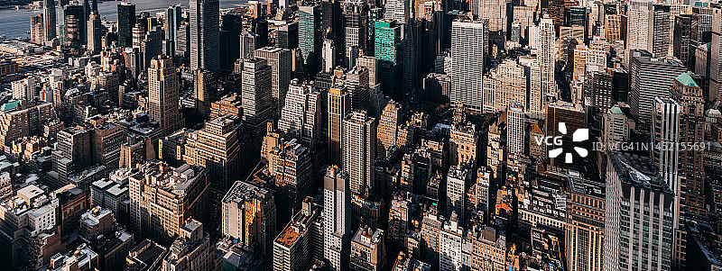 曼哈顿建筑鸟瞰图图片素材