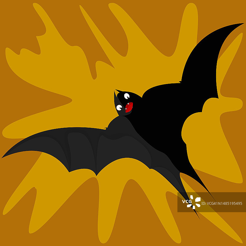 万圣节飞行蝙蝠。吸血病媒蝙蝠。图片素材