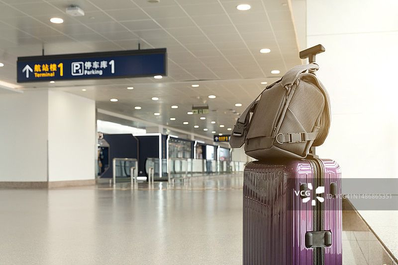 机场的行李。图片素材