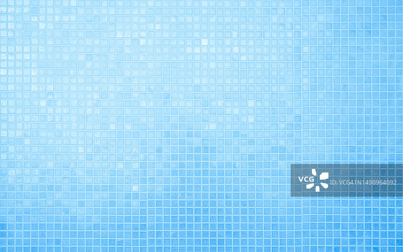 蓝色光陶瓷墙方格和地砖马赛克背景在浴室和厨房。图案几何搭配格子壁纸纹理装饰。简单无缝抽象表面干净。图片素材