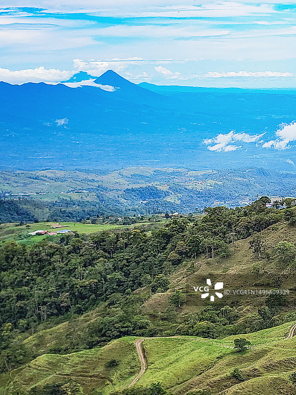 哥斯达黎加的火山景观图片素材