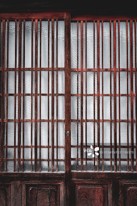 日本木窗防护栅格大背景图片素材