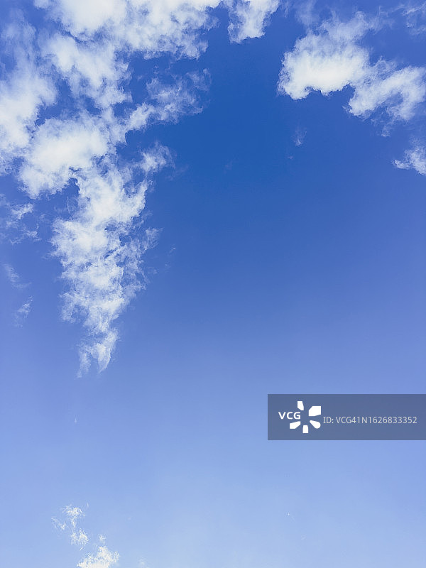 蓝天白云。图片素材