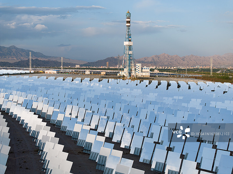 太阳能热电站图片素材